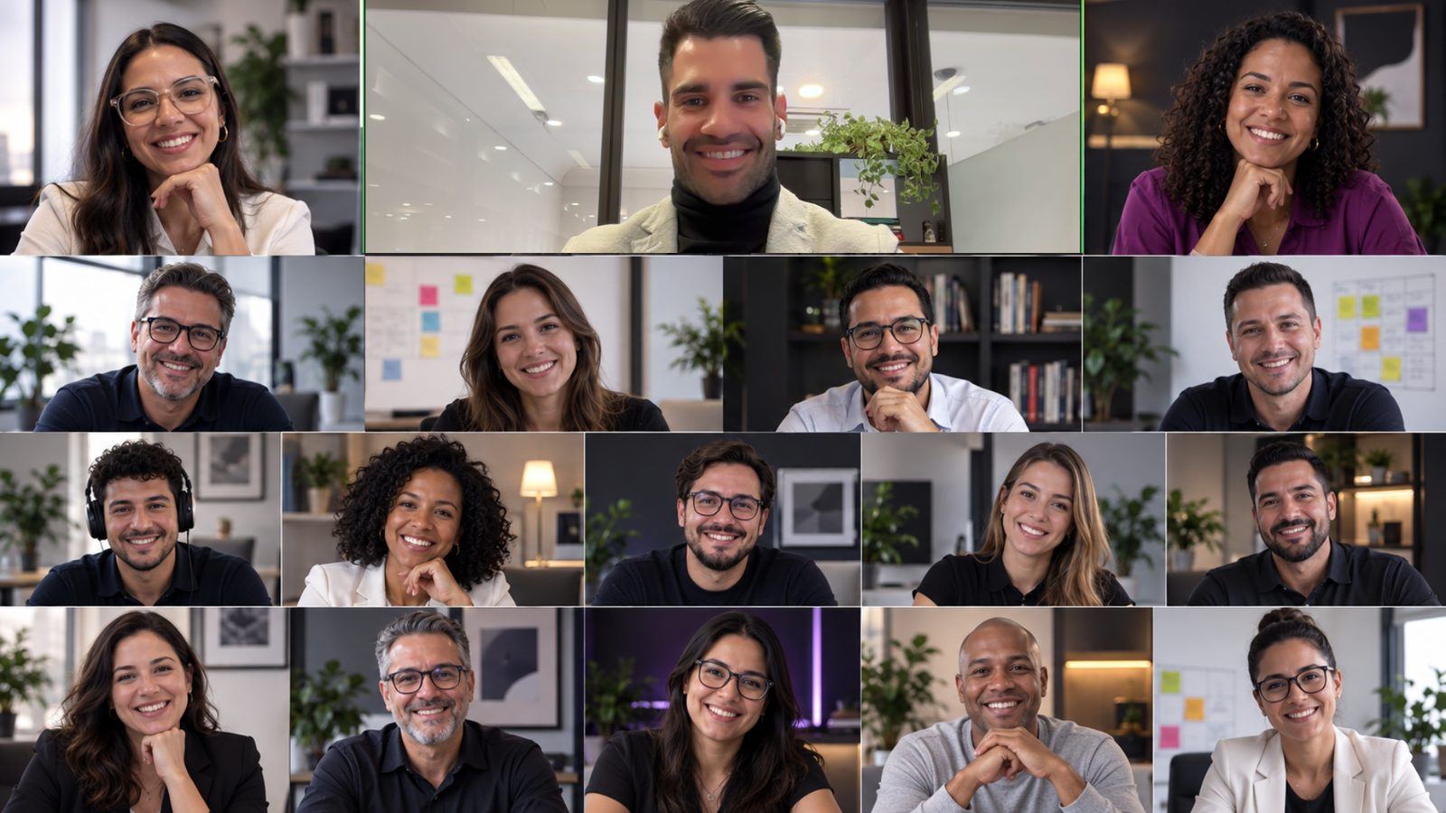 Turma da Imersão Bússola, empresários ao vivo em sessão de trabalho online